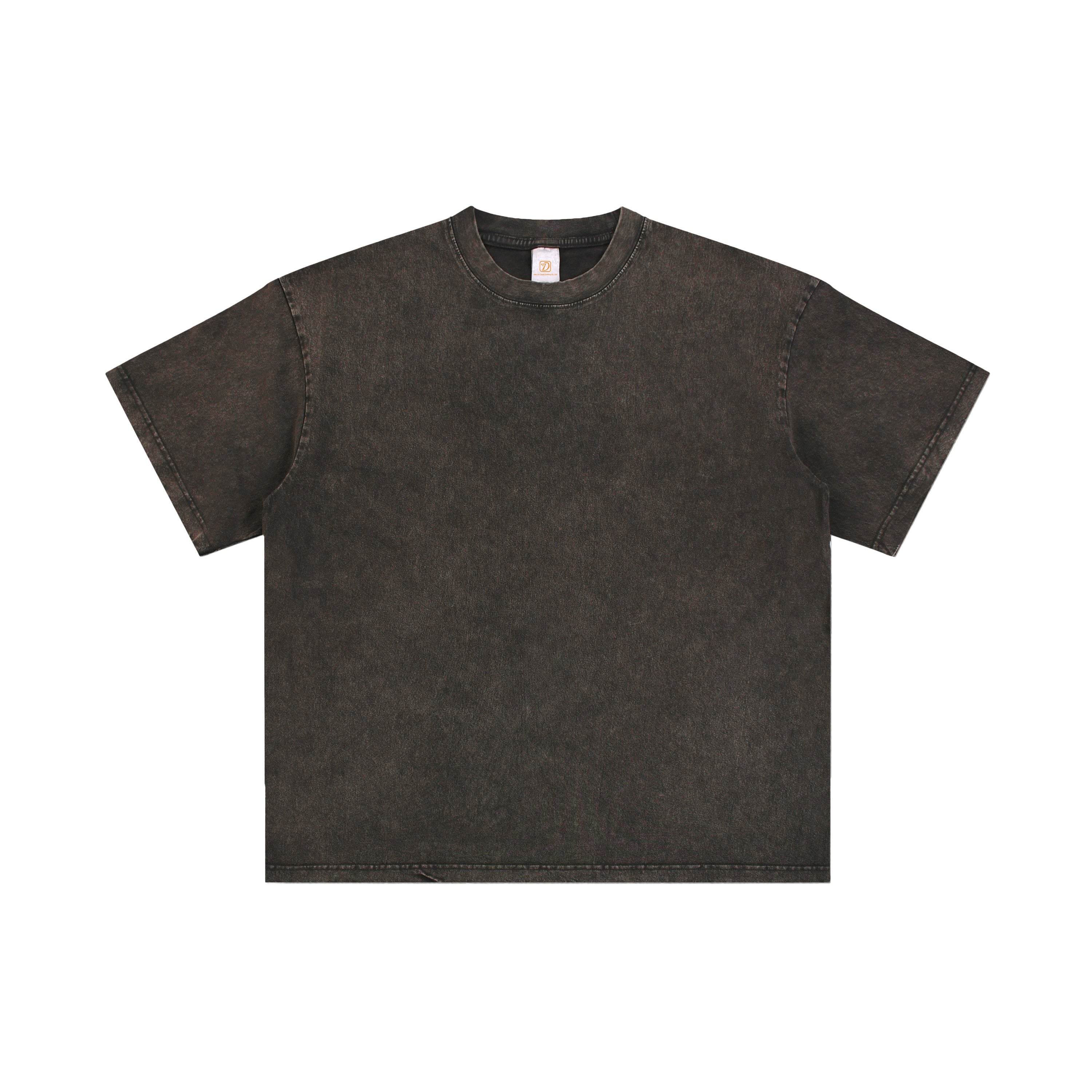 Tee Manufacturer Custom Wax Printing Vintage High Quality Streetwear Washed T-shirt Summer Short Sleeve 100% Cotton T-shirt
