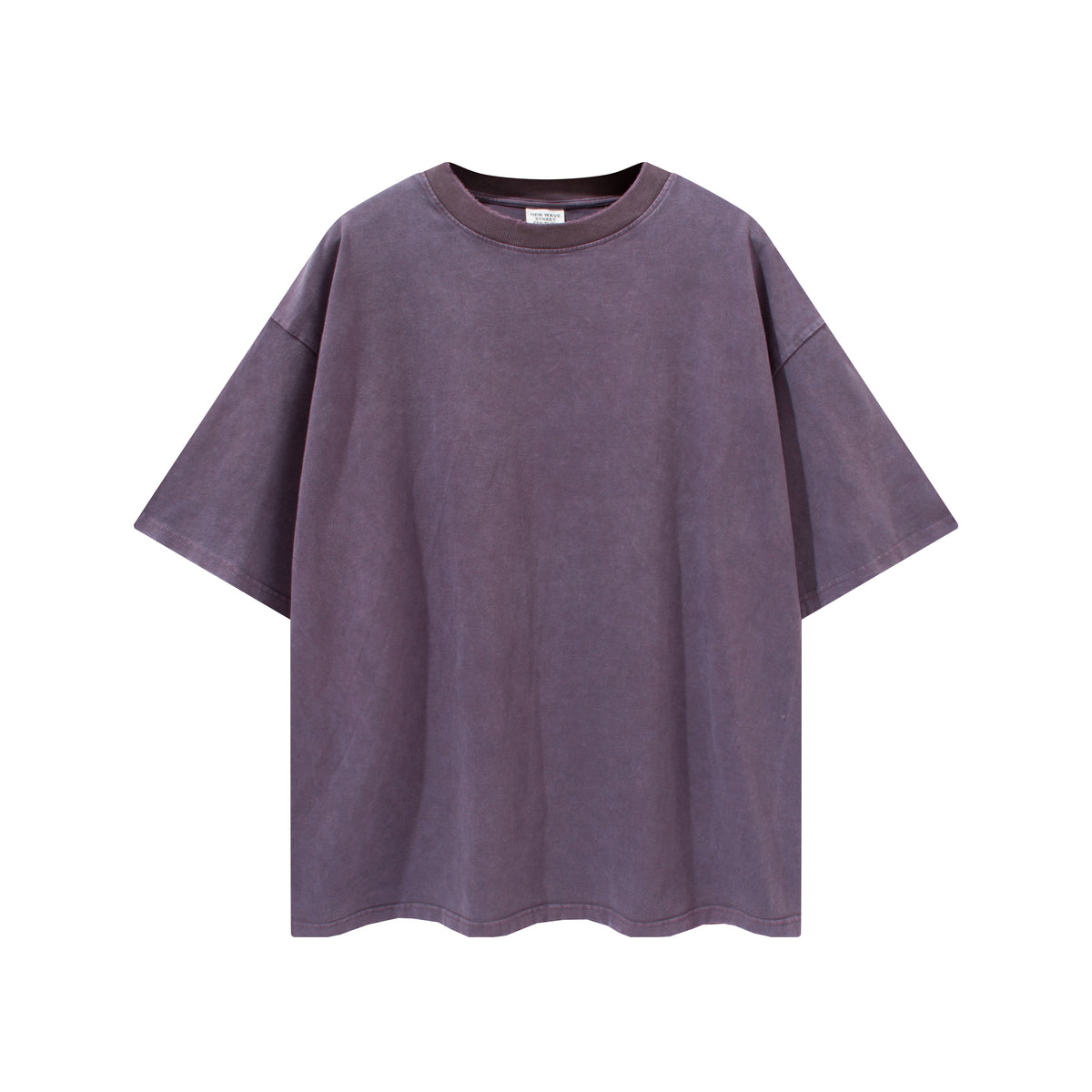 7 Color Customized Edge Grinding Water Washing to Age Solid Color Short Sleeved Shir Plain Tshirts for Printing American Design