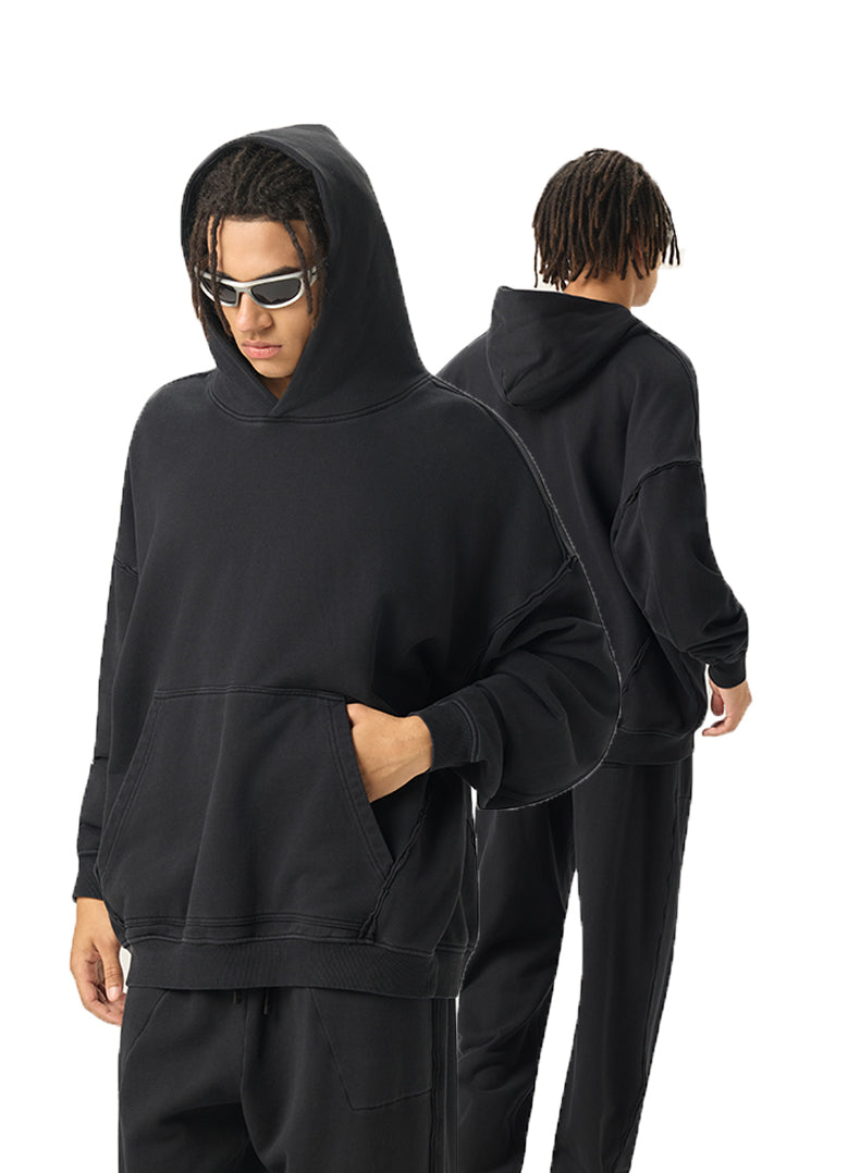 Cotton Hoodies High Quality Acid Vintage Oversize Washed Wholesale Hoodies