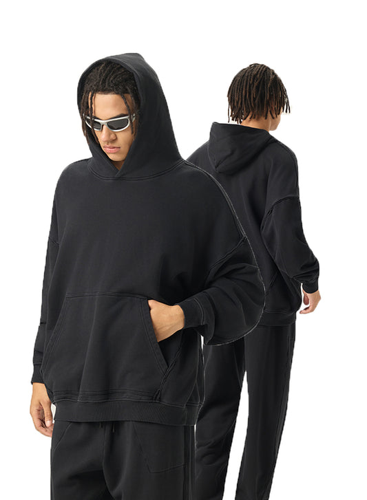 Cotton Hoodies High Quality Acid Vintage Oversize Washed Wholesale Hoodies