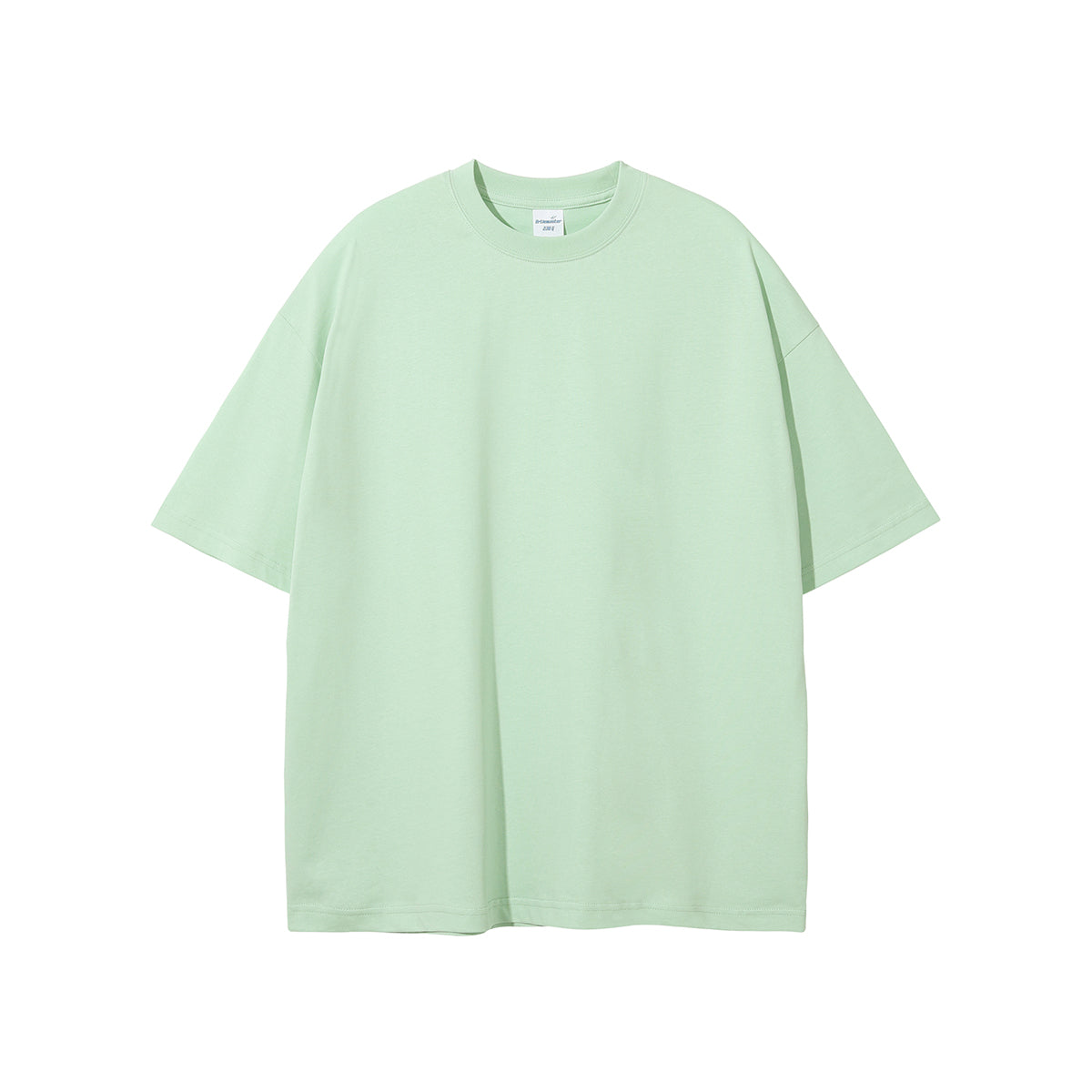 Custom Weight 20g Color Solid Pure Cotton Loose Shoulder Short Sleeve the t Shirt Has a Large Size and a Small Shrinkage Rate