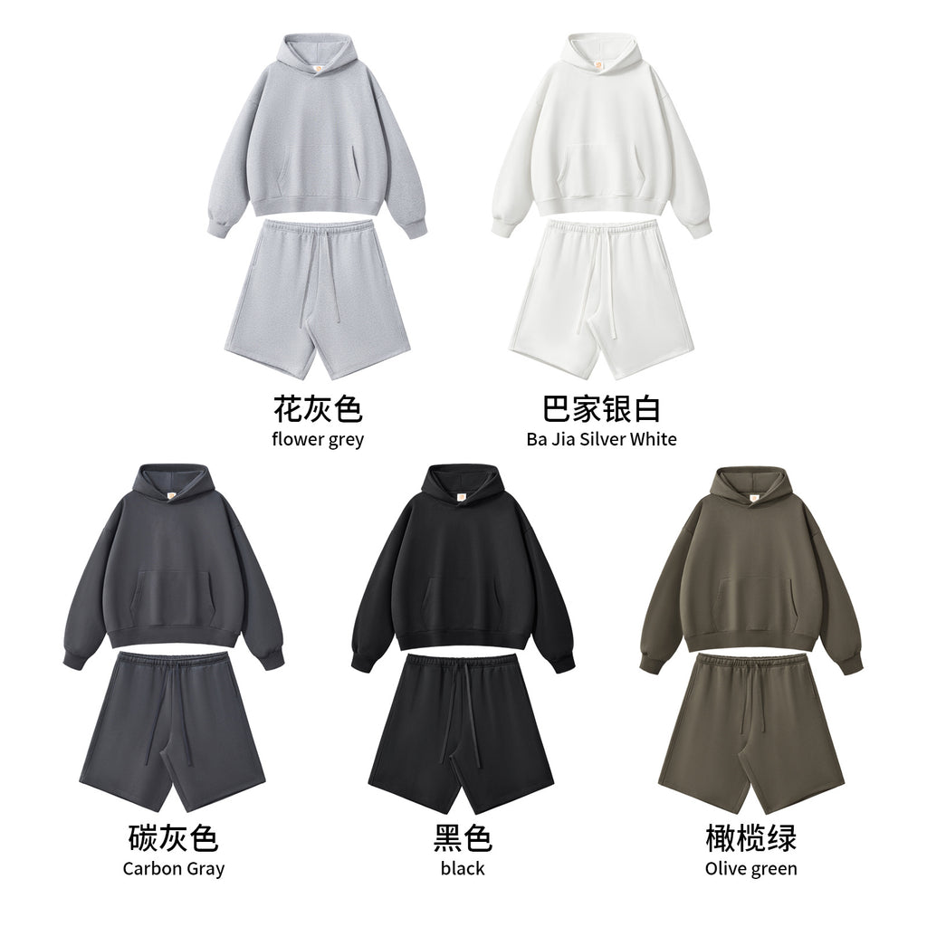 Heavyweight Custom Blank Pullover Fleece High Quality Drop Shoulder Streetwear Fashion Winter Thick Hoodies