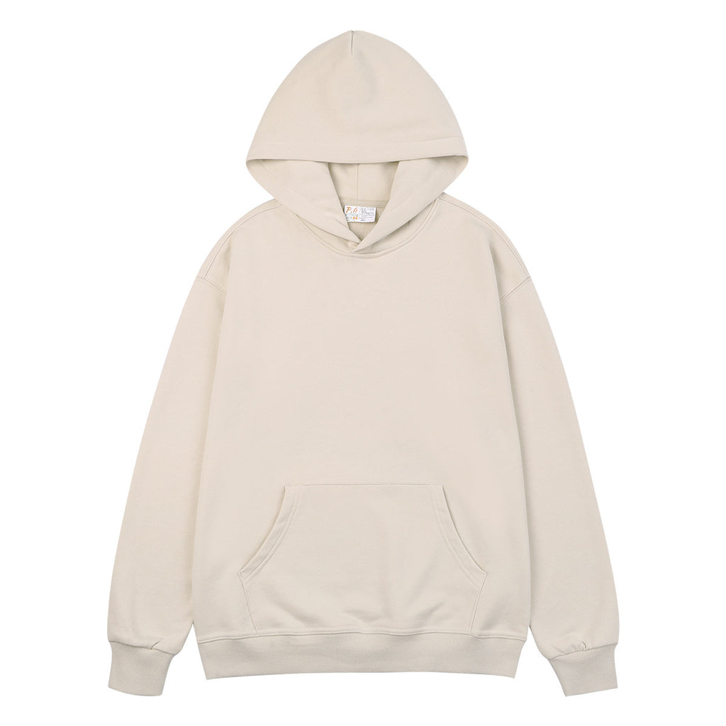 Custom 9 Color American Style Knitted Pullover Hoodless Drawstring Hood Pullover with Loose Shoulder Style and Oversized Design