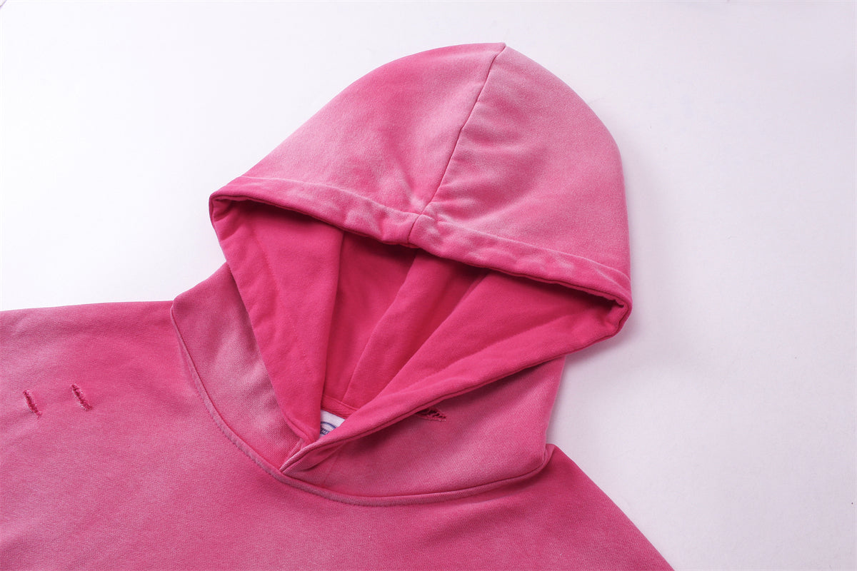 Unisex High Quality Custom Sublimation Thick Oversize Vintage Washed Fashion French Terry Hoodie