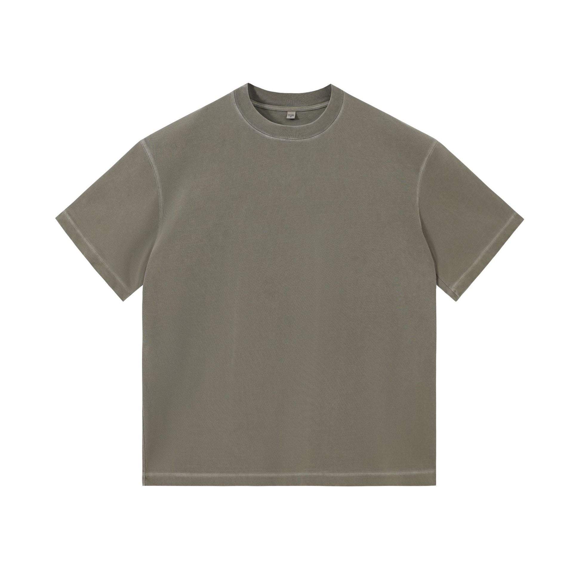 Heavyweight Tshirts Custom Puff Printing Unisex Blank High Quality Acid Wash Streetwear Fashion Men'splain Tshirts for Printing