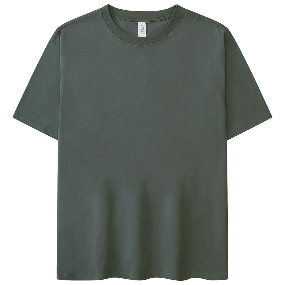 Tshirt Manufacturer Heavyweight Custom logo Loose Tshirt High Quality Round Neck Streetwear Puff Print Drop Shoulder T-shirts
