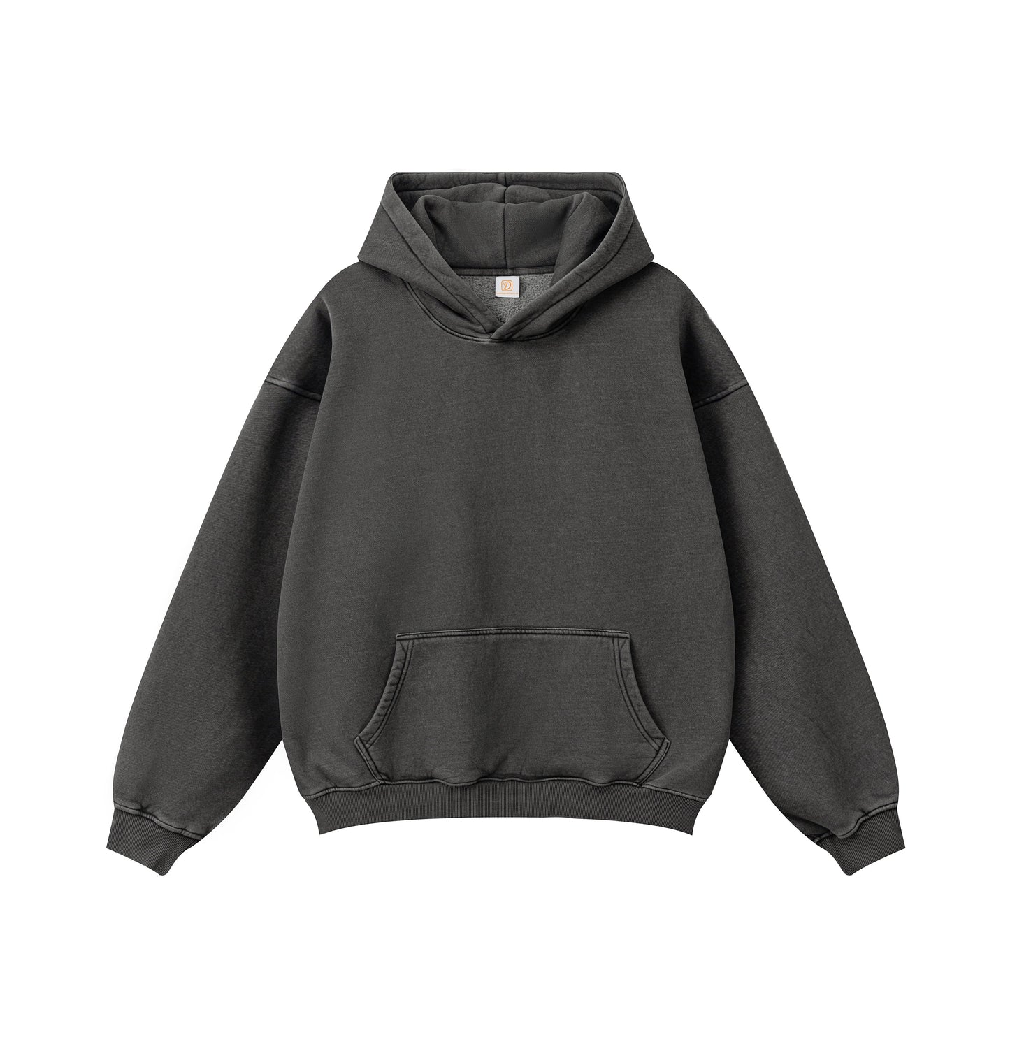 Custom Printed Reversible Stitch Pullover Sweatshirt French Terry Heavyweight Distressed Acid Wash  Washed Men Hoodie