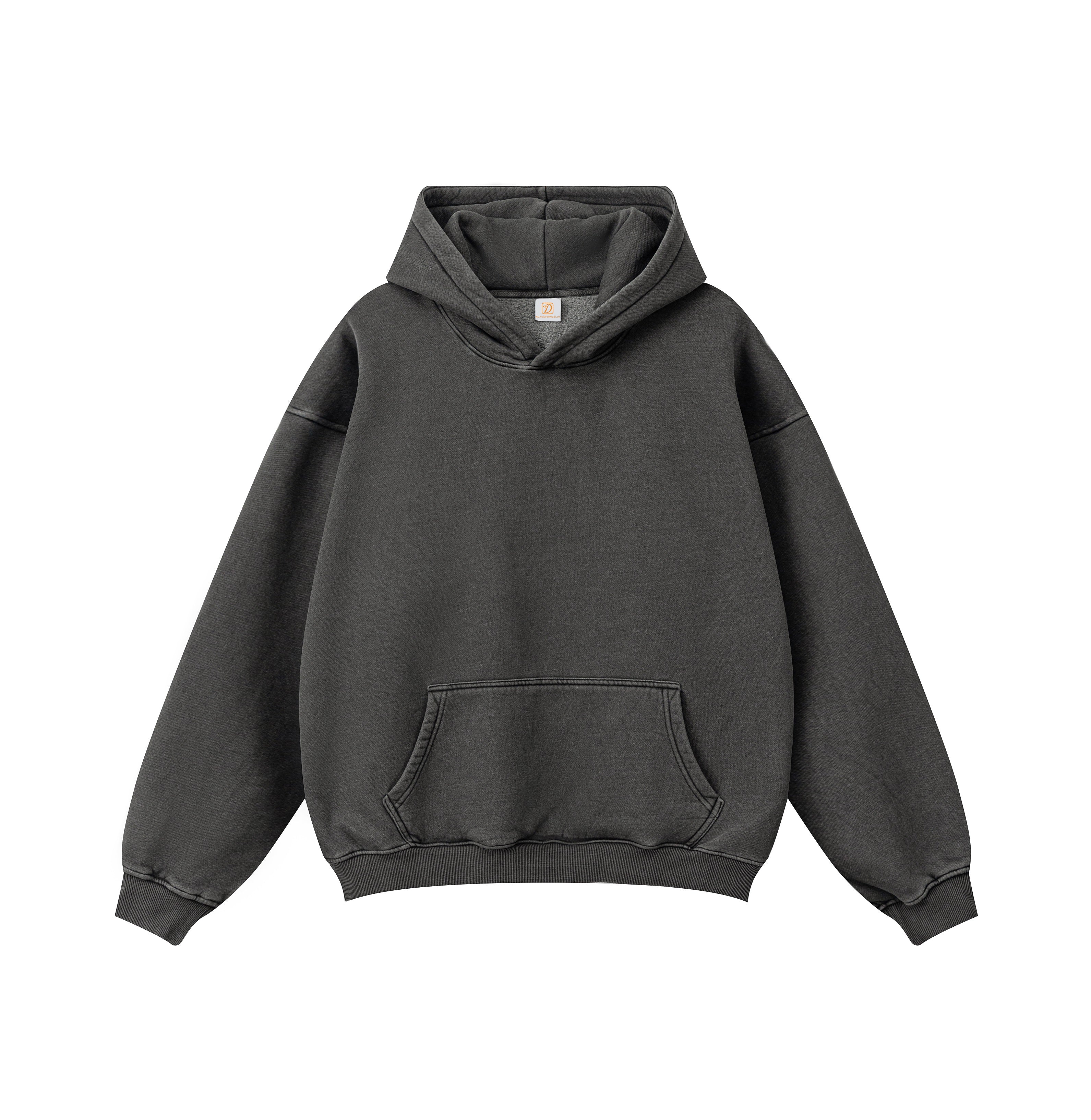 Custom Vintage Blank High Quality 340G Heavyweight Streetwear Screen Printed Sublimation Drop Shoulder Fashion Cheap Hoodies