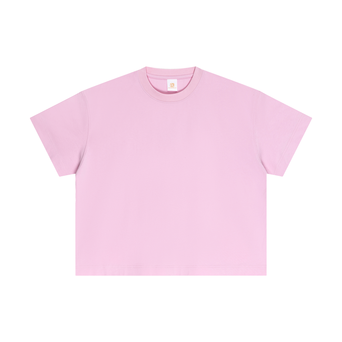 Customized T Shirts Round Neck with Dropped Shoulders Boxy Style Plain Color Loose Fitting Short Sleeved T Shirt Unisex