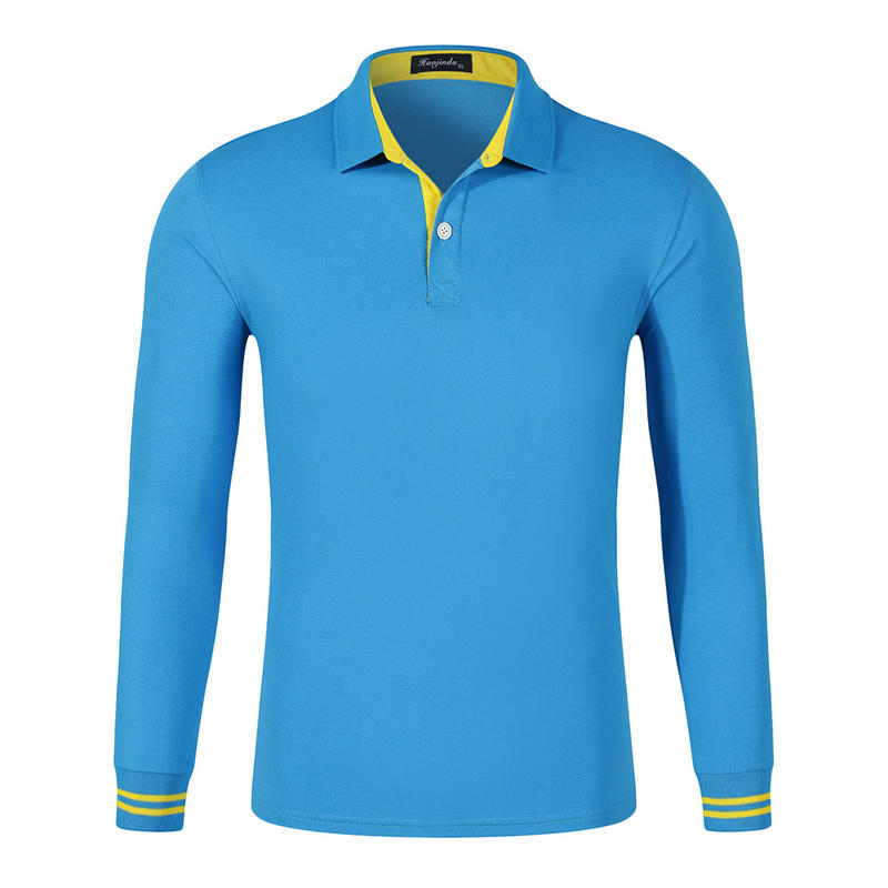 Custom logo 8 Color Toner Pad Long Sleeved Collarless POLO Shirt Plain for Printing Multiple Processes to Choose From Summer