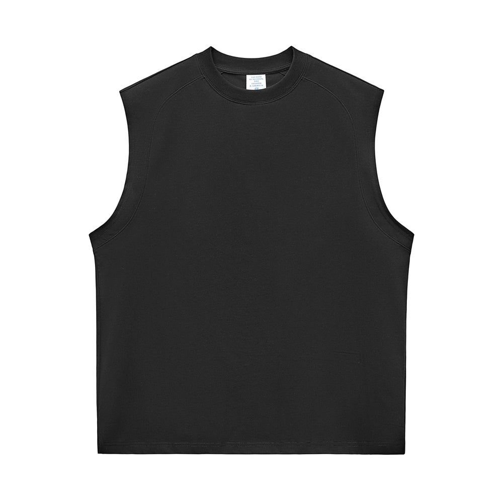 Loose Custom Wholesale Sleeveless T-shirt Streetwear High Quality Round Neck Blank Casual Personalized Sleeveless T-shirts