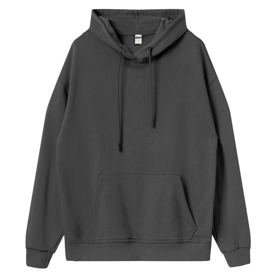 Wholesale Blank Pullover Drop Shoulder High Quality Custom Plus Size 100% Cotton Pure Color Fashion Mens Hoodies and Sweatshirts