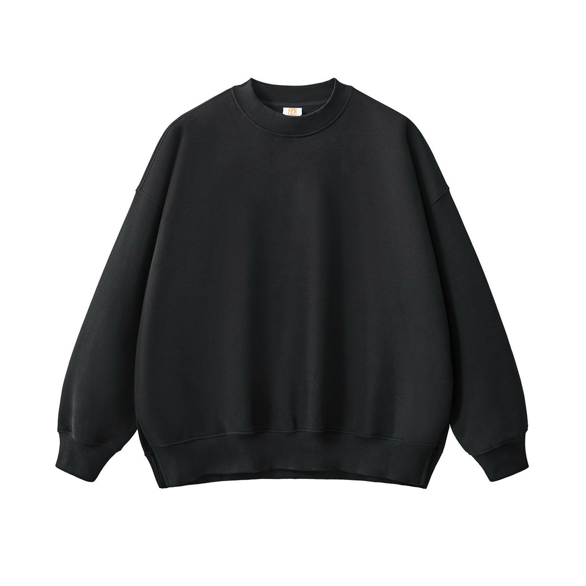 Men's Hoodies & Sweatshirts Thick Fabric Side Opening Round Neck Pullover Hoodie Men Sweatshirts High Quality Plain Oversized