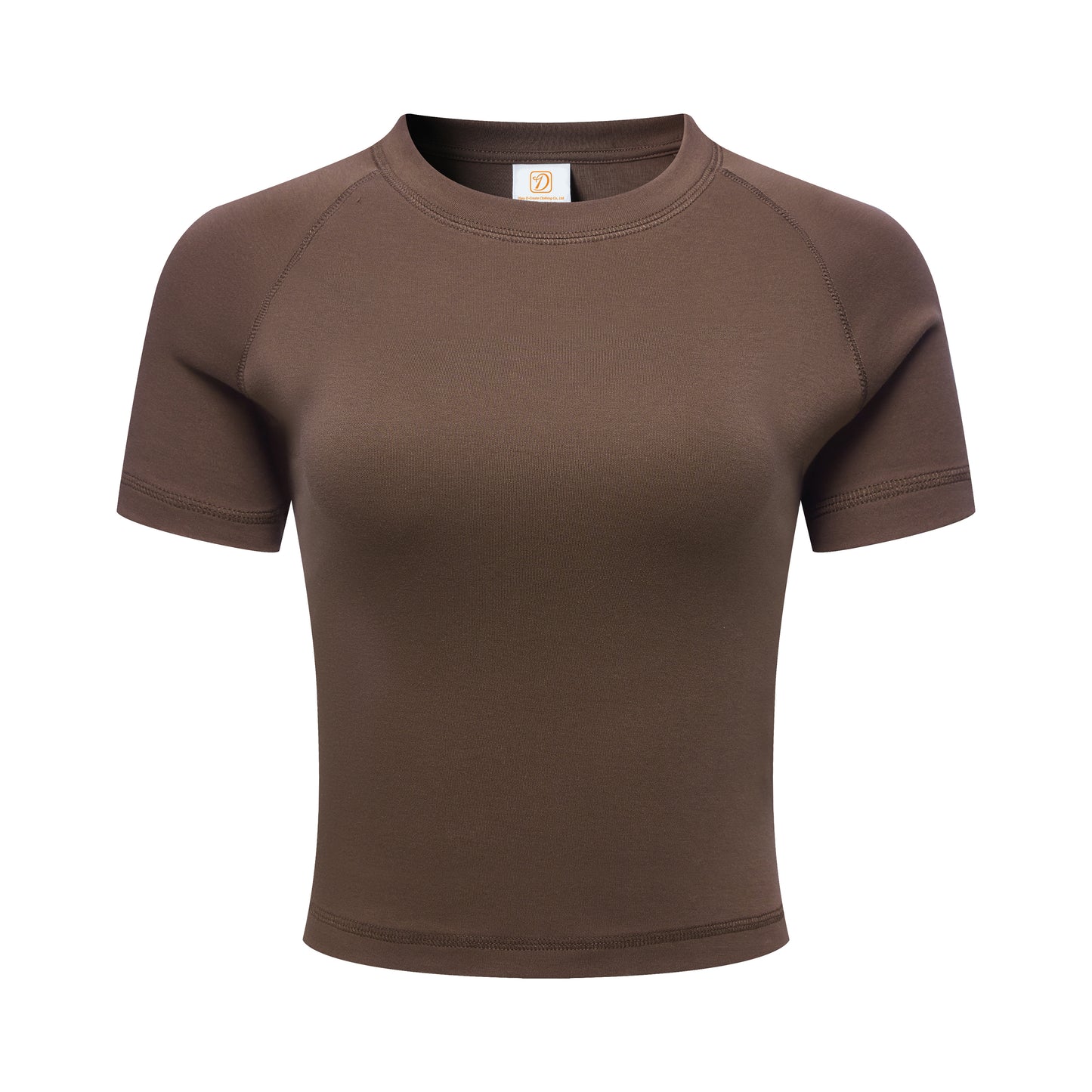 Custom logo Crop Top High Quality Blank Streetwear Short Sleeve Screen Print Heavy Weight Pure Color Fashion Ladies Tshirts