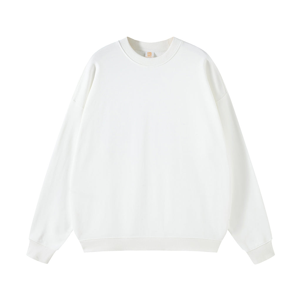 Customized 100% Cotton Heavy Weight Wool Pullover with a Round Neck Personalized Designer Men for Men High Quality Vintage Style
