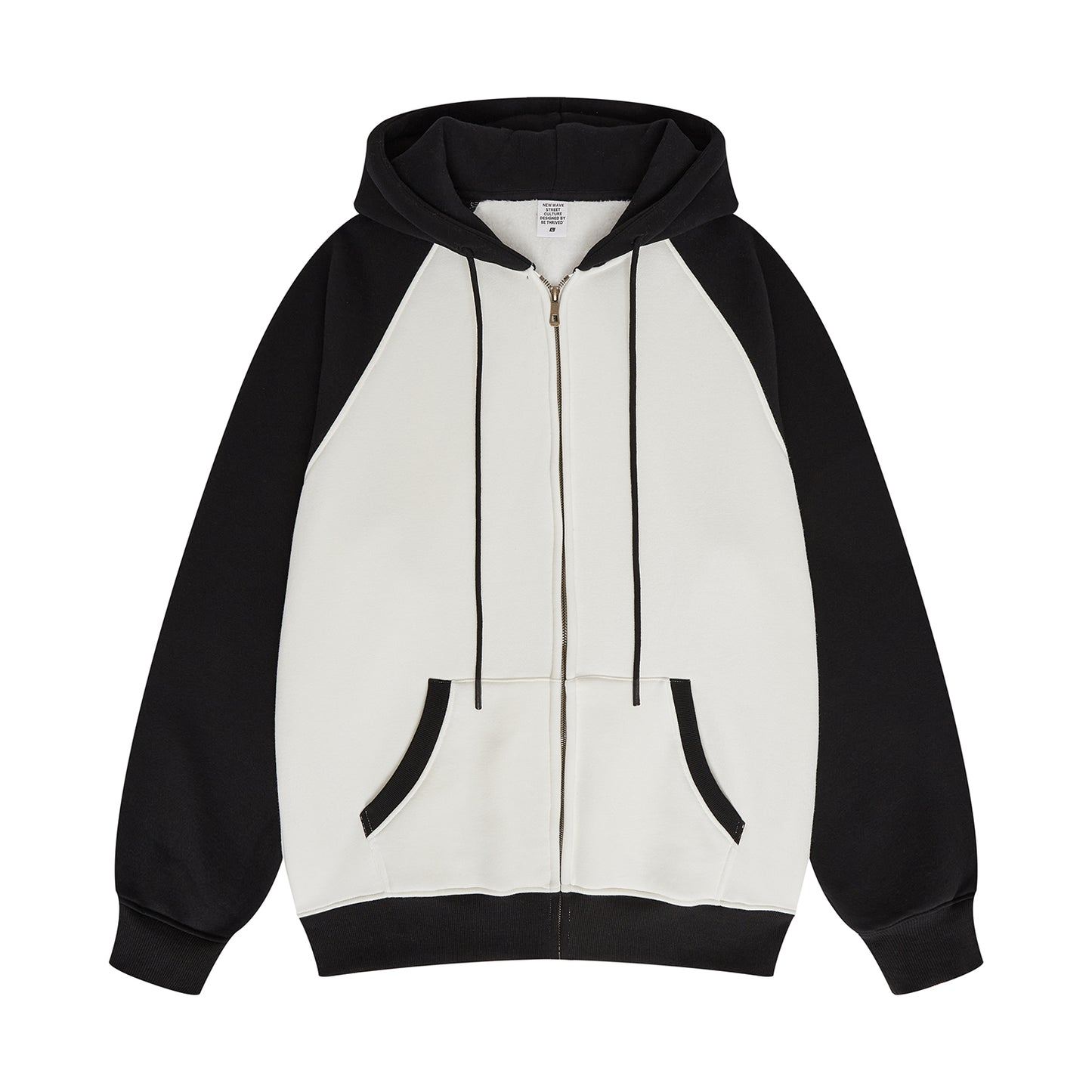 Heavyweight Manufacturer Hoodies Boxy Shoulder-crossing Color-blocked Fleece Loose Custom Puff Printing Fashion Hoodies