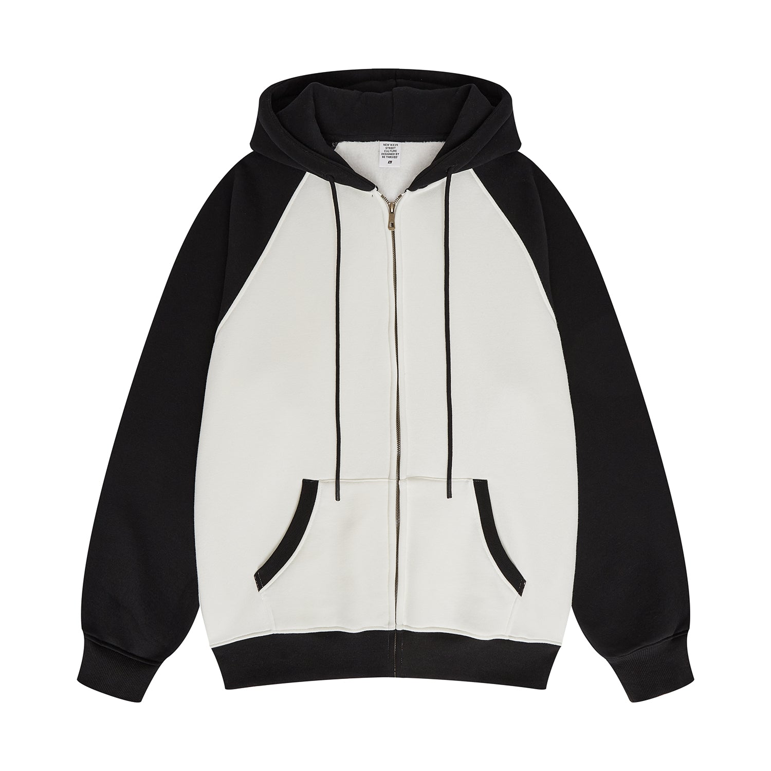 Heavyweight Manufacturer Hoodies Boxy Shoulder-crossing Color-blocked Fleece Loose Custom Puff Printing Fashion Hoodies