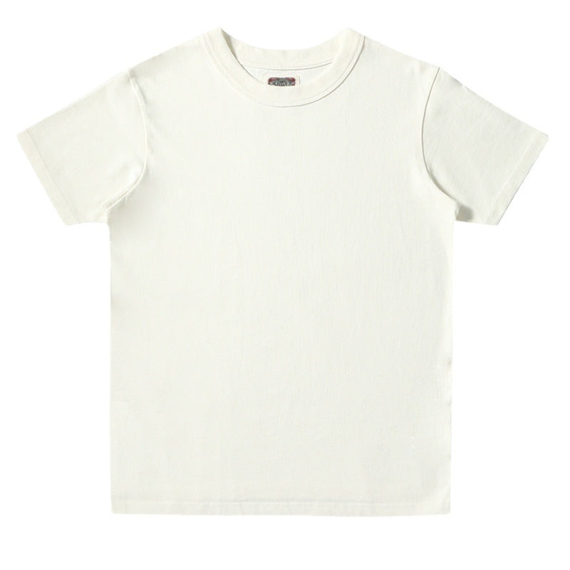 Custom Heavyweight Basic Round Neck Heavy Cotton Puer Color Blank Short Sleeve Puff Print t Shirt for Men High Quality