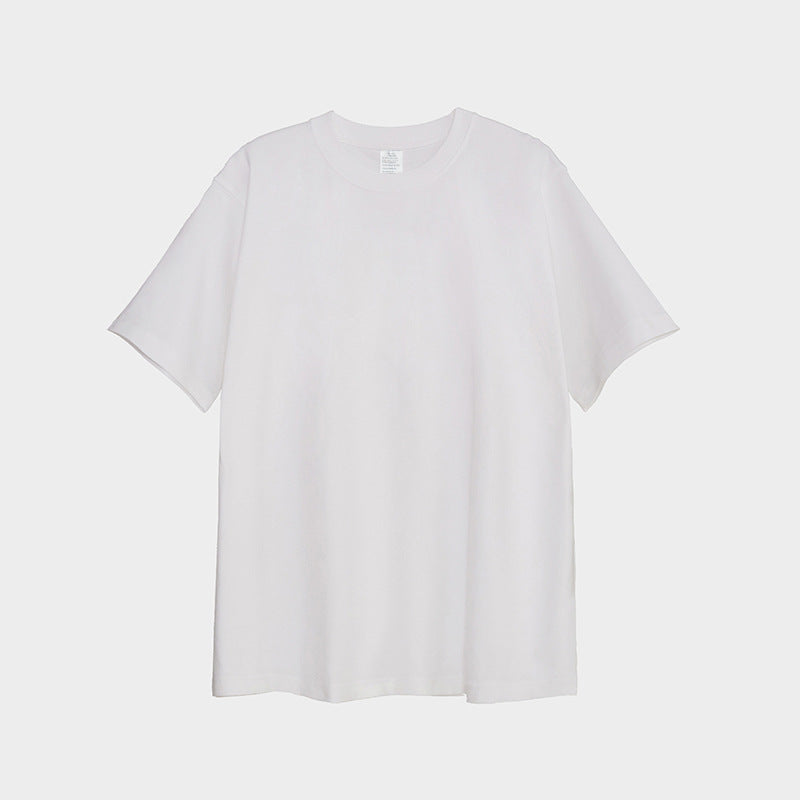 Unisex 25 Color Pure Cotton Loose and Seamless T-shirt Custom logo Manufacturer Plain Oversized High Quality American Style