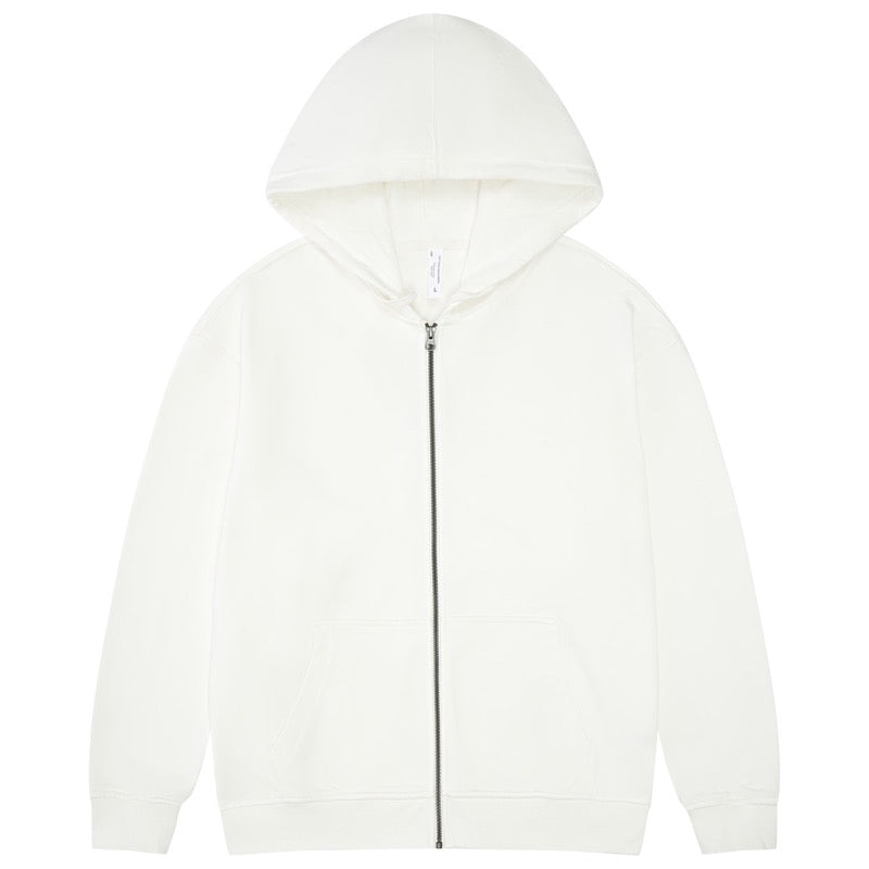 Wholesale China Printing Custom Cotton French Style Loop Zipper Sweatshirt Personalized Hoodies  Design Unisex High Quality
