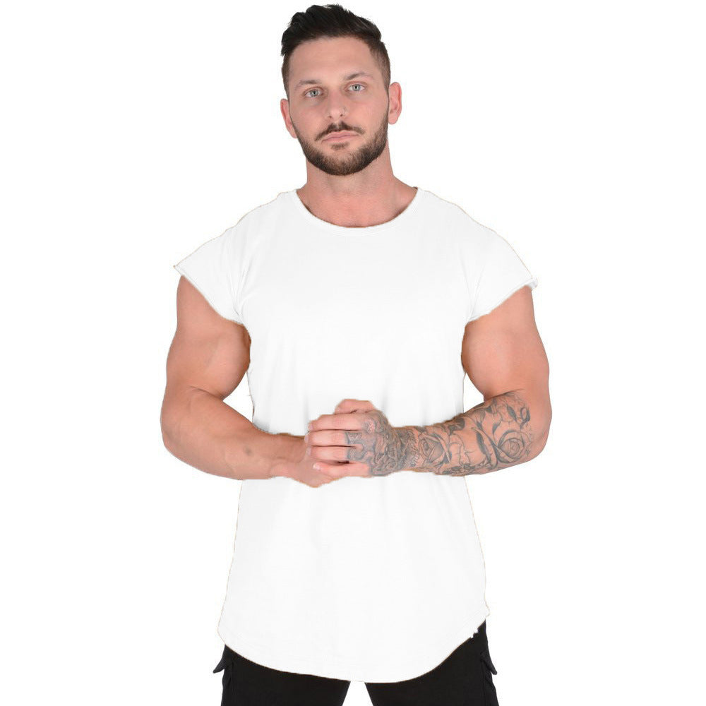 Hip Hop T-shirt Five Color Blank Curved Hem Round Neck T-shirt Printing Custom Streetwear Custom Print Tshirt High Quality