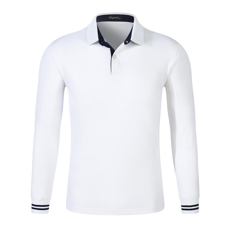 Custom logo 8 Color Toner Pad Long Sleeved Collarless POLO Shirt Plain for Printing Multiple Processes to Choose From Summer
