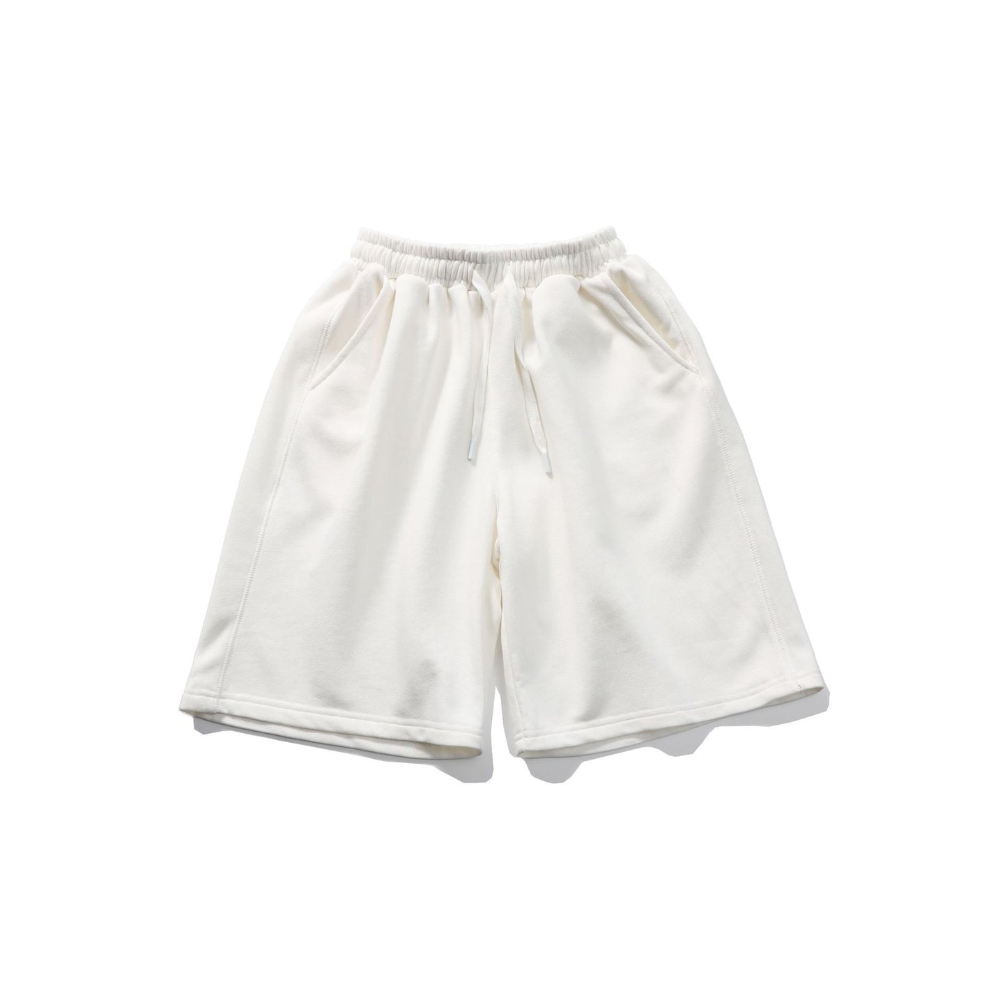 Wholesale Summer High Quality Men's and Women's Matching Solid Color Straight Five Piece Pants Shorts Personalized Design
