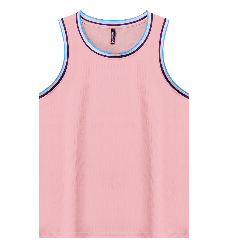 Customized 5 Color Men's and Women's 100% Polyester Fiber Round Neck Basketball Uniform Set Basketball Jacquard Fabric Suit