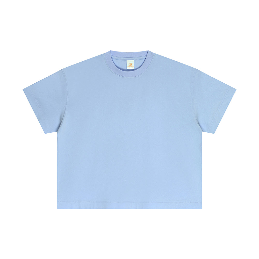 Custom Boxy T-shirt Drop Shoulder Crew Neck Casual High Quality 100% Cotton Design Wholesale Streetwear Plain t Shirt for Men