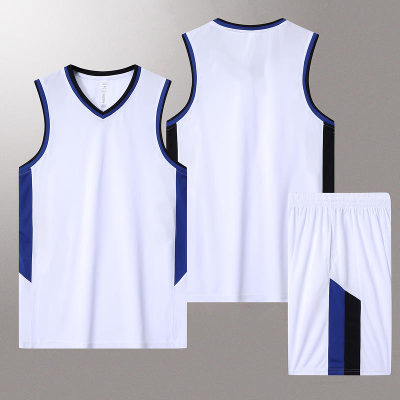 High Quality Suit 5 Color Family Boy Girl 100% Polyester Fiber V Neck Basketball Uniform Set with Basketball Jacquard Fabric