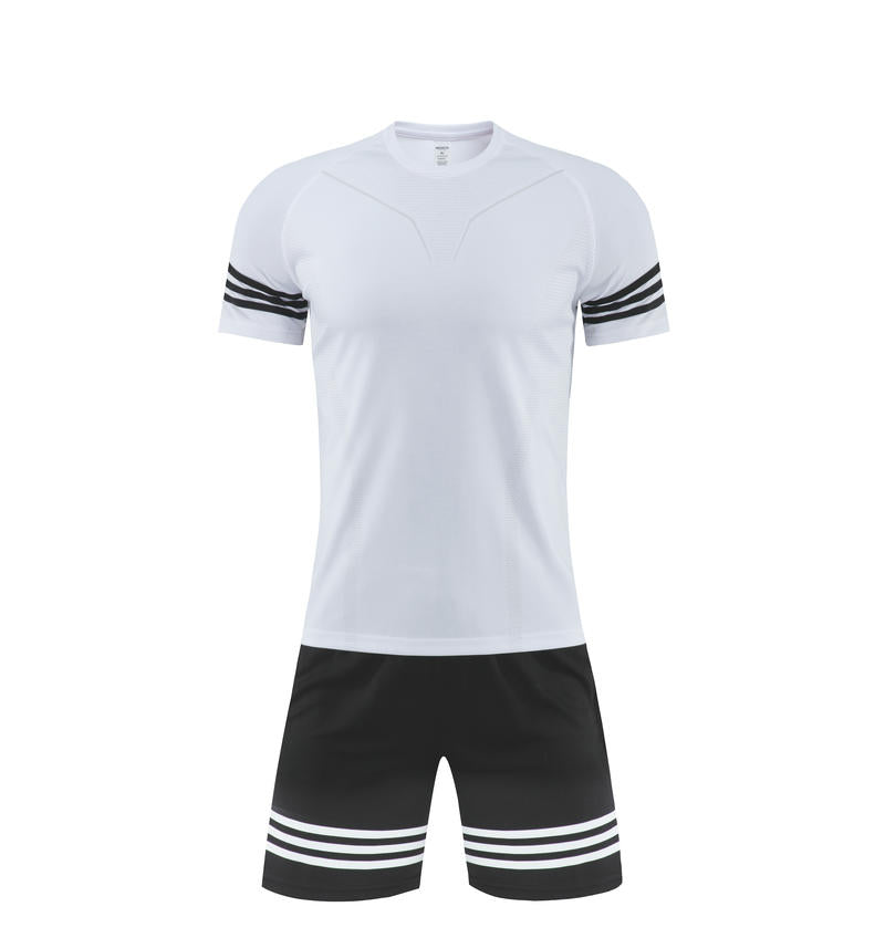 Suit Manufacturer Custom logo 100% Polyester Fiber 5 Color Children's Quick Drying Football Uniform t Shirts Suit High Quality