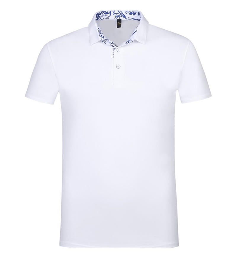 Autumn Collection 8 Color 40 Yarn Silk Chiffon Floral Collar Short Sleeved Polo Shirt Customize Your Own Exclusive Design
