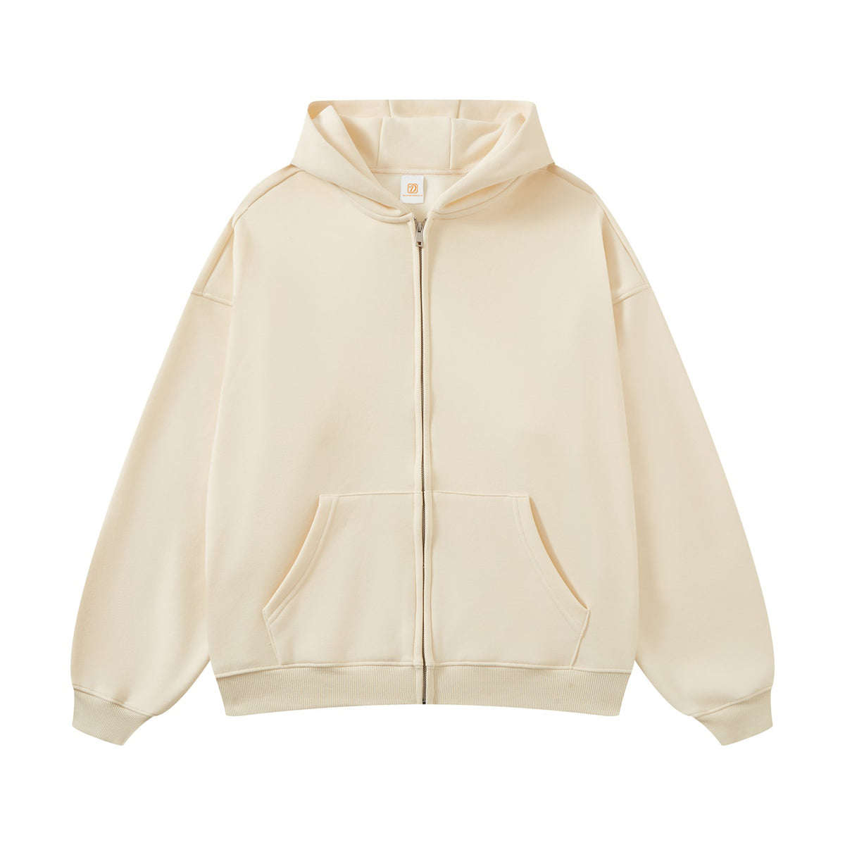 Wholesale 420G Padded Non Flying Wool Zipper Hooded Sweater with Composite Wool Fabric Zip up Hoodies Fall and Winter Style