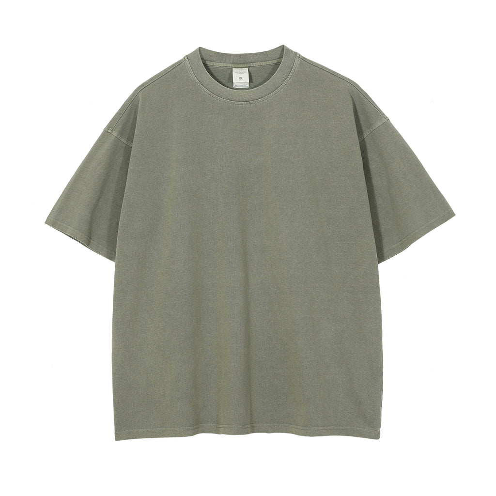 Vintage Custom logo Tshirts T-shirt Hip Hop Round Neck Blank Loose 100% Cotton Summer Short Sleeve t Shirts High Quality