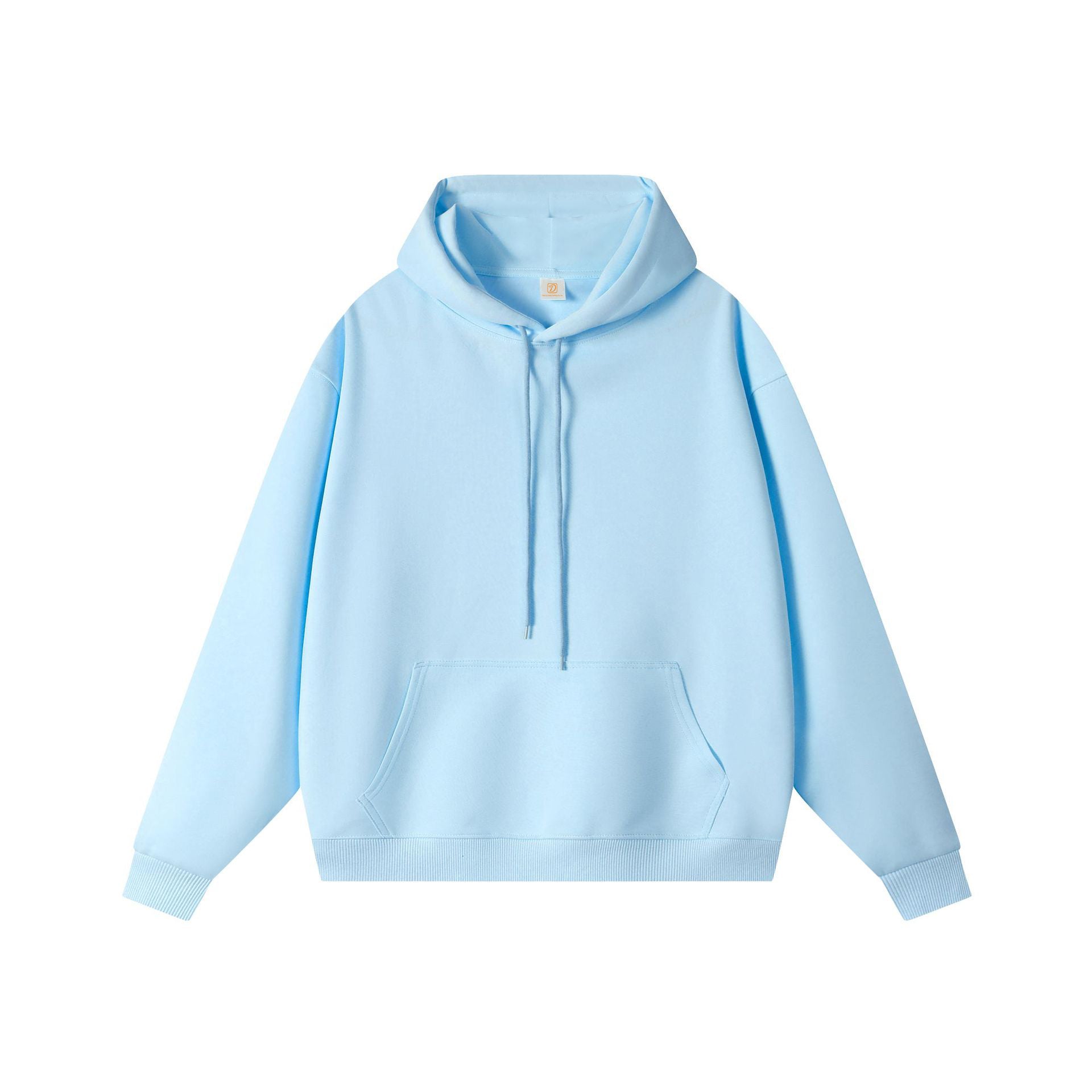 Heavy Cotton Oversized Streetwear Pure Color High Quality Blank Pullover Heavyweight Screen Printed Drop Shoulder Men's Hoodies