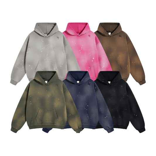 Manufacturer Hoodies Blank Vintage High Quality Washed Hoodie Thick Pullover Sweatpants and Hoodie