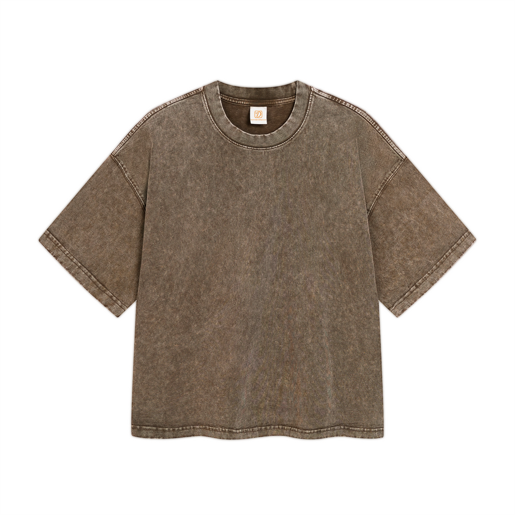 275G Men's T-shirts Customized Blank Plain Heavy Cotton Boxy Short Streetwear Style Acid Wash t Shirt for Men High Quality