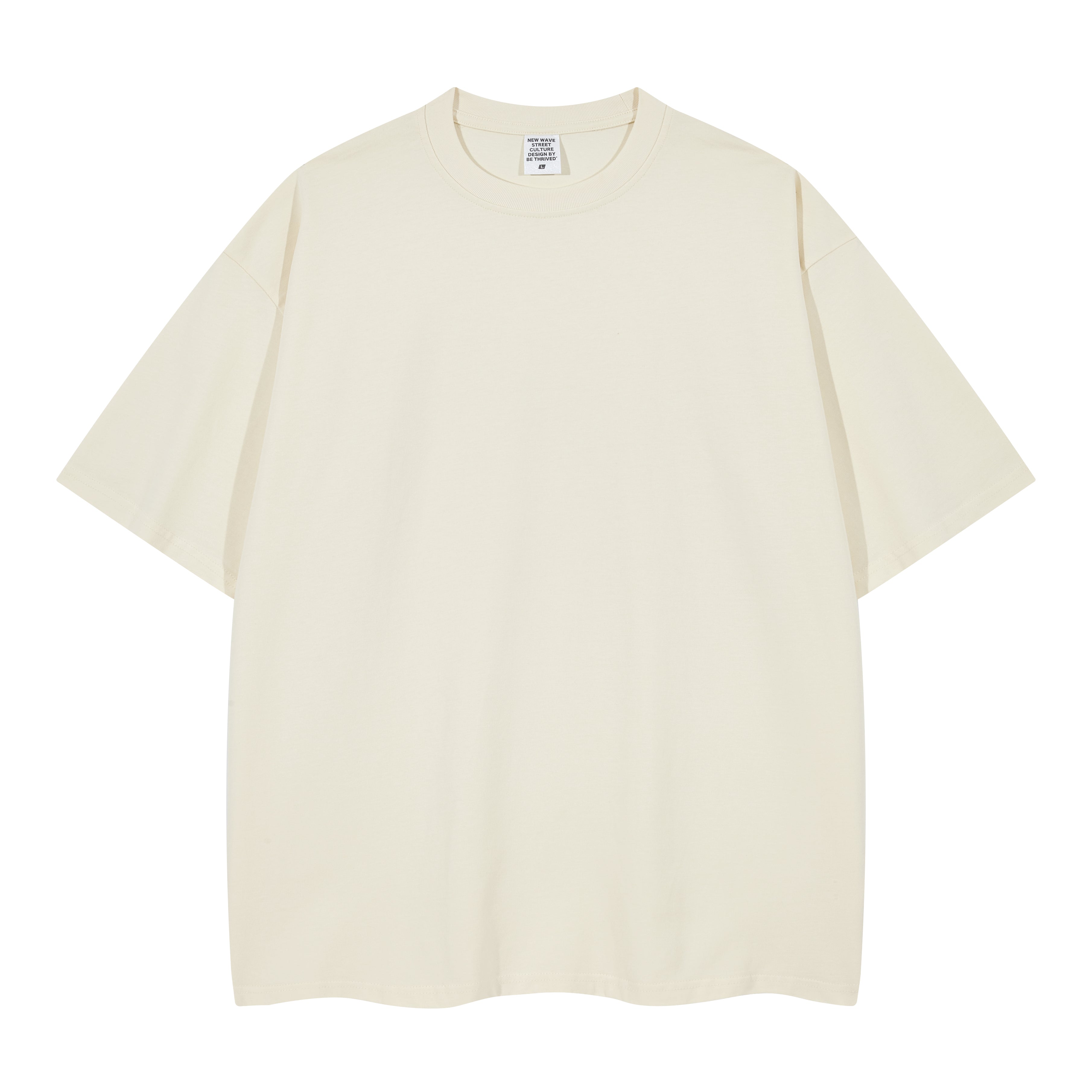 100% Cotton Drop Shoulder T-shirt Streetwear Men's Wholesale Embroidery logo Wholesale High Quality Round Neck Fashion T-shirt