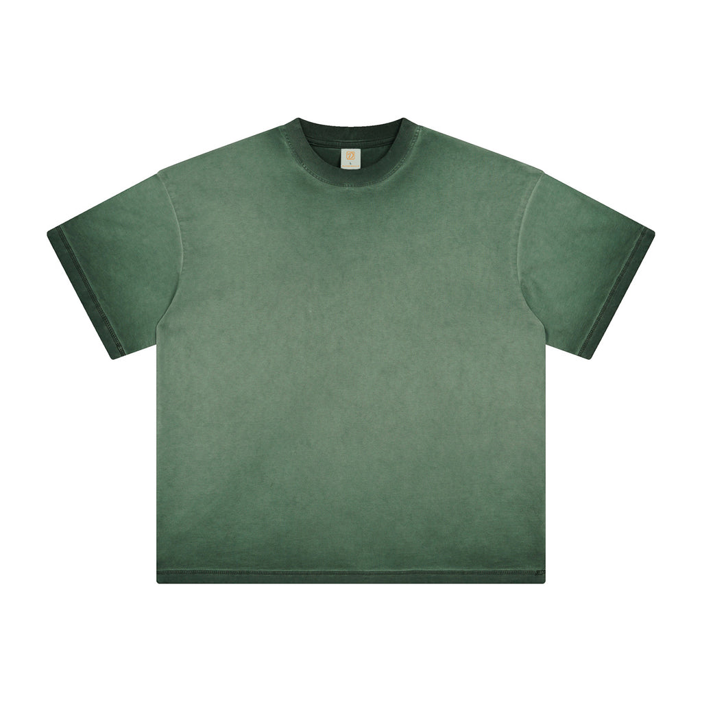 Custom Tshirts Streetwear High Quality Acid Wash Drop Shoulder Short Sleeve Round Neck Unisex High Quality New Style t Shirts