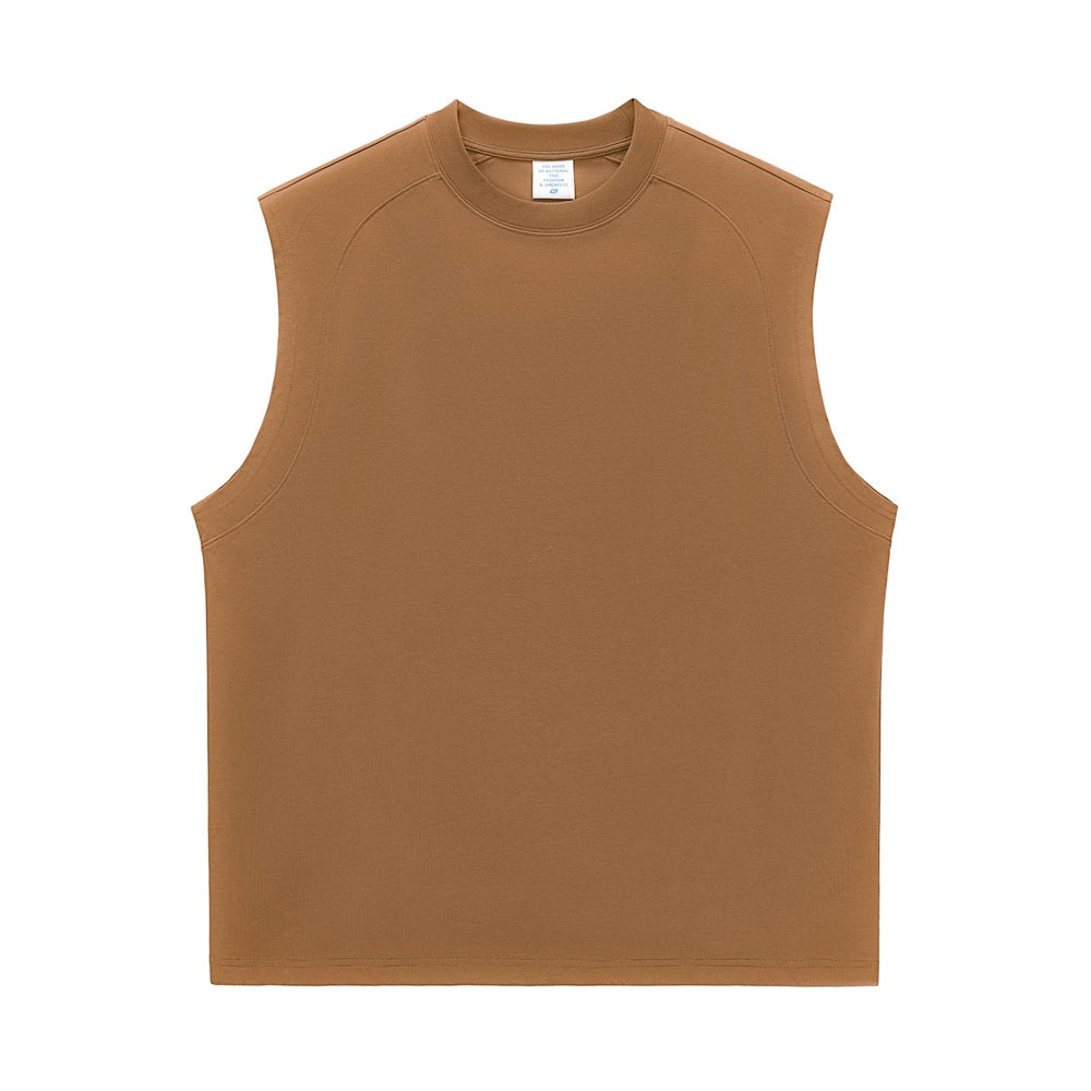 Loose Custom Wholesale Sleeveless T-shirt Streetwear High Quality Round Neck Blank Casual Personalized Sleeveless T-shirts