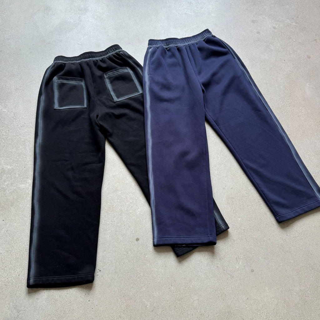Clothing Manufacturer Custom logo Drawstring 350g Acid Wash Fleece Fashionable Streetwear Plain Men Sweatpants High Quality