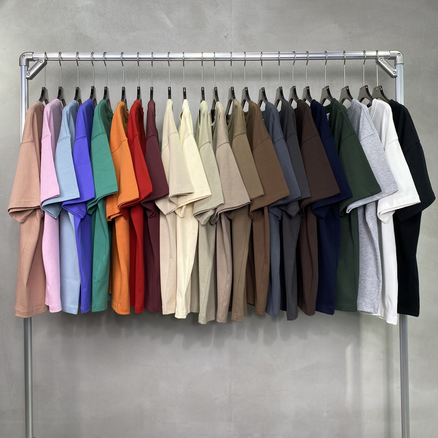 305G Heavyweight Blank Pure Color Loose Heavy Cotton Short Sleeve Drop Shoulder Screen Print Streetwear High Quality T-shirts
