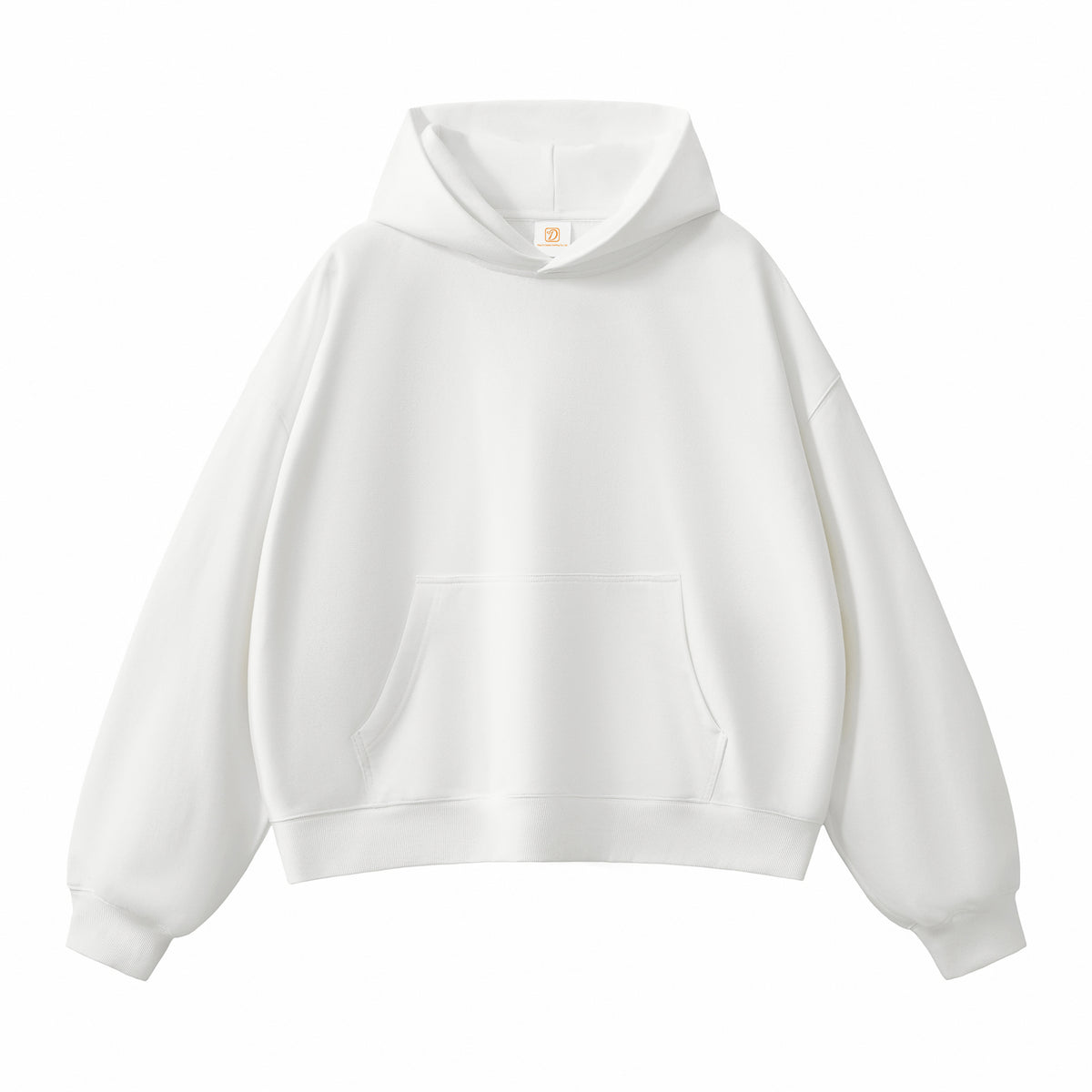 Mens Boxy Style Short Sleeve Fleece Hoodie with 420G Thick Fleece and a Hooded Design Oversized Hoodie Fall and Winter Style