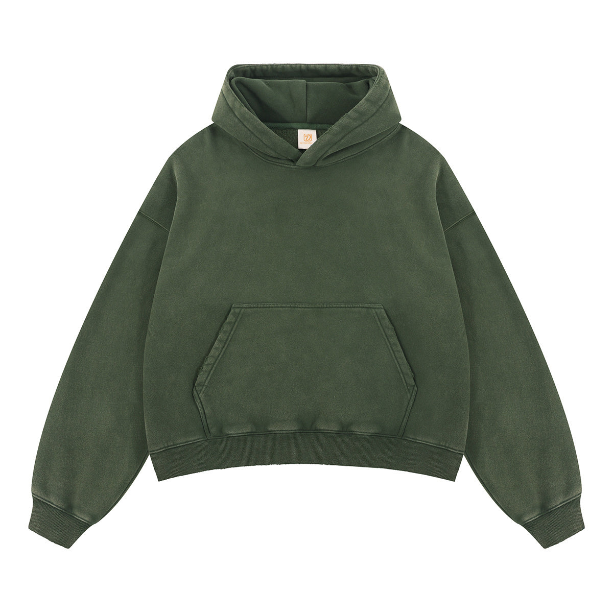 Customized Boxy Style Padded Fleece Pullover with Frayed and Distressed Hooded Sweater Design Heavyweight Oversized Hoodies