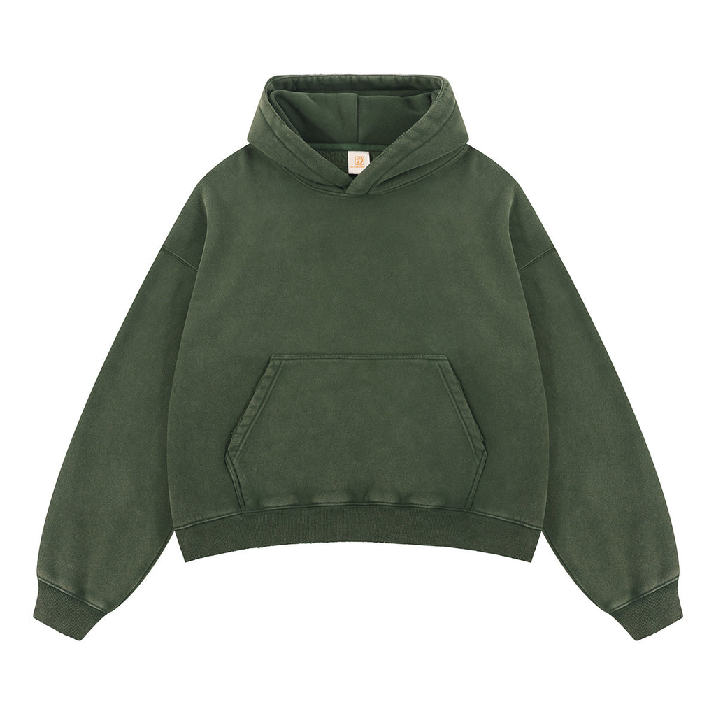 High Quality Men's Hoodies Vintage Blank Fleece High Quality Boxy Fashion Distressed Embroidery Men's Hoodies & Sweatshirts