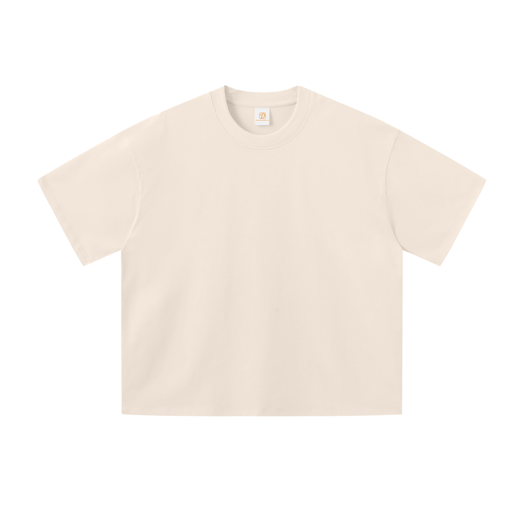 Oversized Boxy High Quality Tshirt 100%cotton Short Cropped Double Yauze Drop Shoulder Screen Print Designer Fashion T-shirt