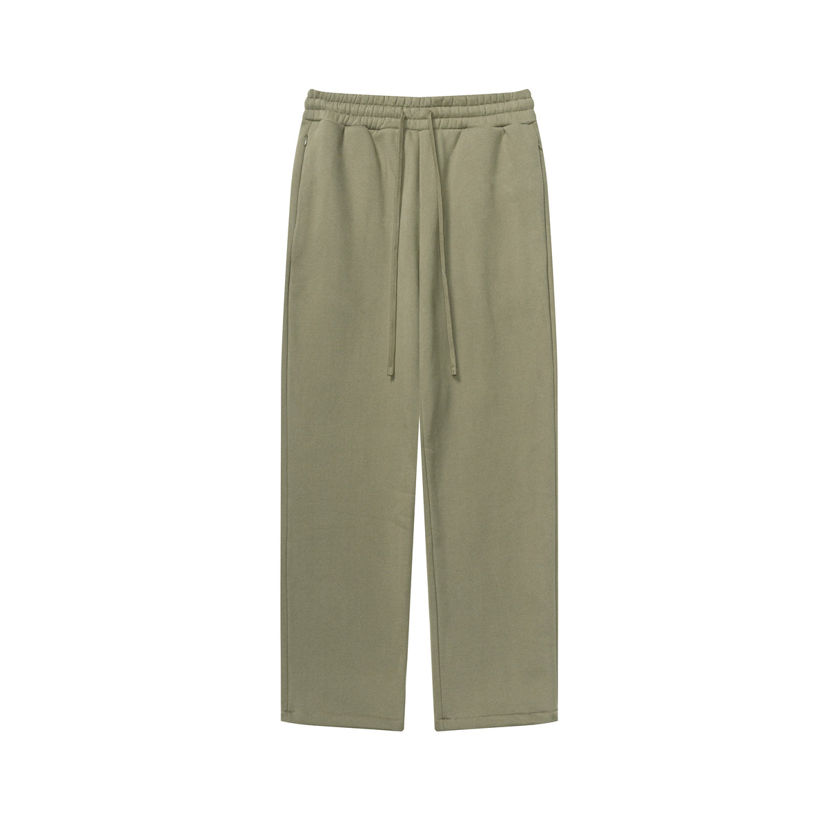 Manufacturer Sweatpants From a Trendy Brand Invisible Zipper Straight Fleece Pants Men Sweatpants High Quality Winter Style
