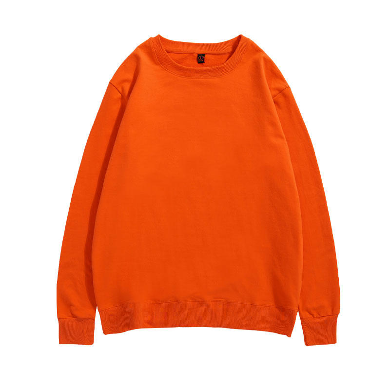 Oem Brand 12 Color Solid Color Fleece Pullover with Round Neck High Quality Hoodie Manufacturer Hoodies Unisex Plain Style