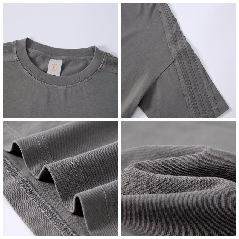 Oem Custom T-shirt Vintage Heavy Cotton Men's New Style Short Sleeve High Quality Streetwear Crew Neck Wholesale T-shirt