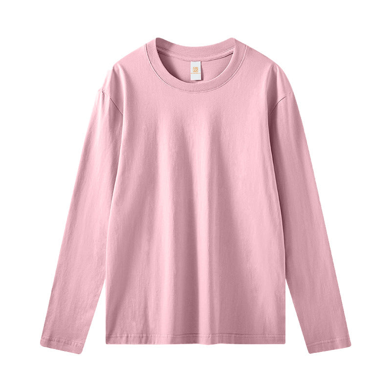 Wholesale Custom logo Men Long Sleeved T Shirt 100 Cotton High Quality Washed Distressed 260G Long Sleeved T Shirt Loose Fit